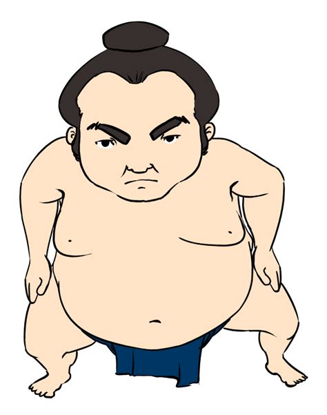 Japanese Sumo Wrestler Cartoon Clip Art Library