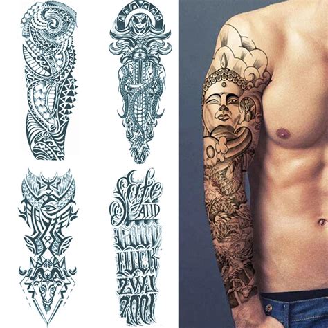 GZQB Tattoo Full Arm lasts to 15 Days tattoo sticker waterproof long ...