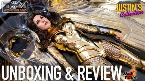 Hot Toys Wonder Woman Golden Armor WW84 Unboxing Review YouTube