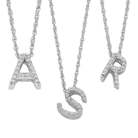 Initial Necklaces | Silver & Gold Letter Necklaces – Bevilles Jewellers