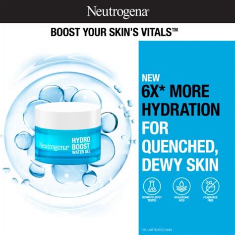 Neutrogena Hydro Boost Fragrance Free Face Moisturizer With Hyaluronic Acid For Dry Skin 17 Fl