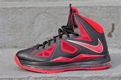 Nike LeBron X (10) ‘Black/University Red-Metallic Silver’ at Oneness ...