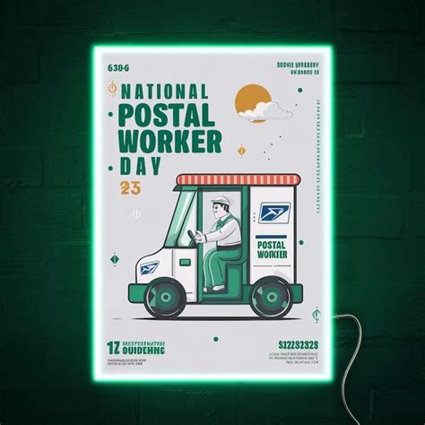 Premium Photo National Postal Worker Day Illustration