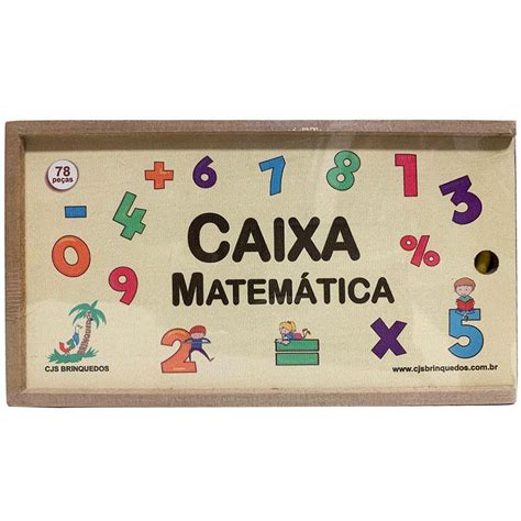 Caixa Matem Tica Brinquedo Educativo E Pedag Gico Em Madeira No Shoptime