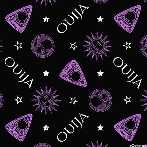 Camelot Fabrics Hasbro Ouija Collection - Celestial - Black