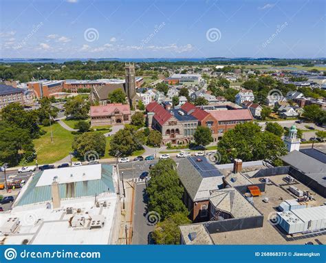 Quincy Historic City Center Aerial View Ma Usa Stock Image Image Of Cityscape Aerial 268868373