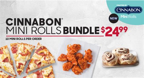 Pizza Hut Canada Promotions: Cinnabon Mini Rolls Bundle for Limited Time