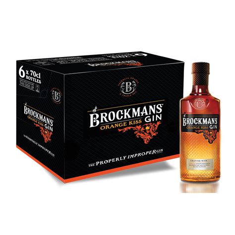 Brockmans Gin Orange Kiss Case 70cl X 6 Bottles Brockmans Premium Gin