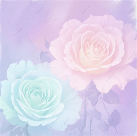 Romantic Mix Color Light Purple Aesthetic Rose Flower Background, Light ...