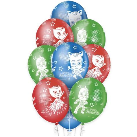 BALÃO PJ MASKS LÁTEX 10 UNIDADES REGINA FESTAS Loja do Abençoado