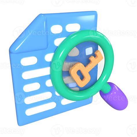 Keyword 3d Illustration Icon 36134348 Png