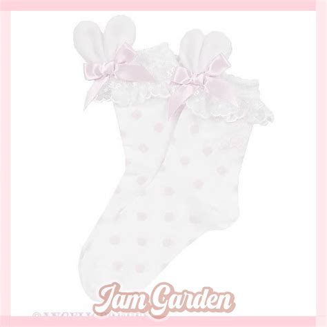 Original Lolita Bunny Ear Socks For Women In Summer Jam Garden