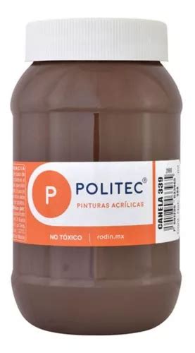 Pintura Acrilica Politec 500 Ml Acrilico Colores A Escoger Color Canela