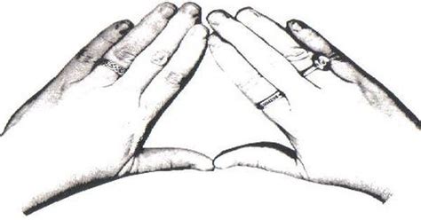 This Ritual Gesture Is Known As The Triangle Of Manifestation Or