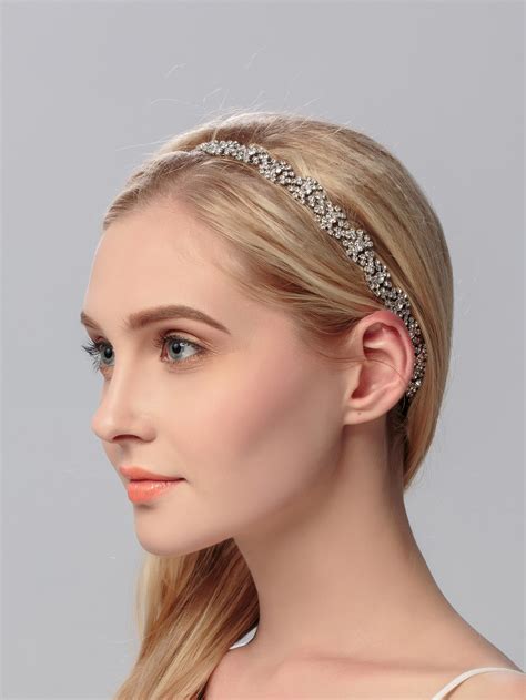 Diadema con diamante de imitación