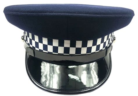 British Police Force Peaked Cap Uk Police Patrol Cap Etsy Uk