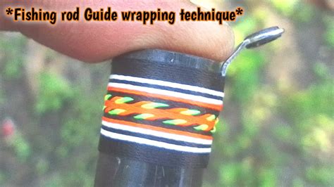 Cara Pasang Kolong Ring Guide Pada Joran Tegek Dengan Wrapping Motif 4