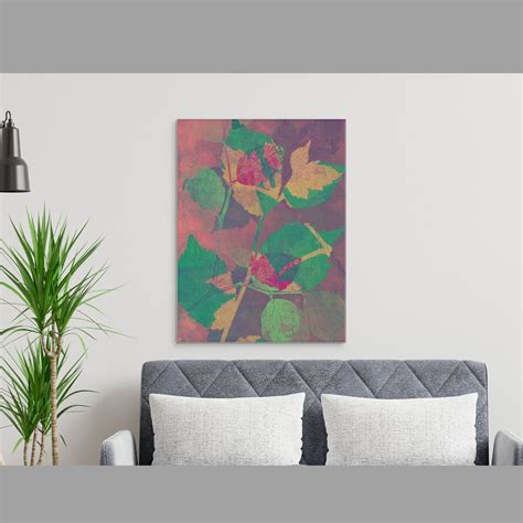 Original Printable Wall Art Abstract Botanical Print Colorful Nature