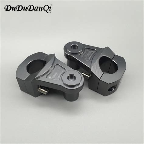 Universal Anodized 2 Inch Pivoting Motorcycle Handlebar Riser For 22mm