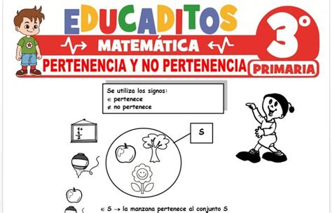 Pertenencia Y No Pertenencia Para Tercero De Primaria