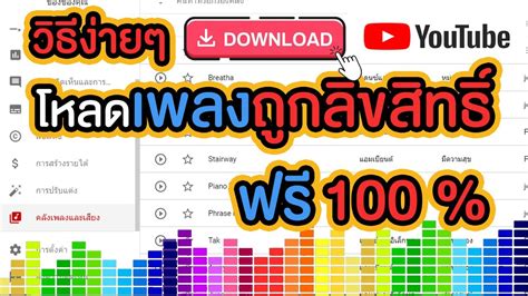 วิธีโหลดเพลงฟรีลงยูทูปเพื่อสร้างรายได้ไม่ติดลิขสิทธิ์ 100 โหลดเพลง