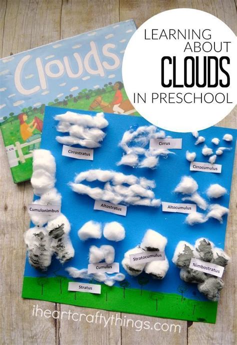 Preschool Cotton Ball Clouds Activity | Cloud activities, Science for ...