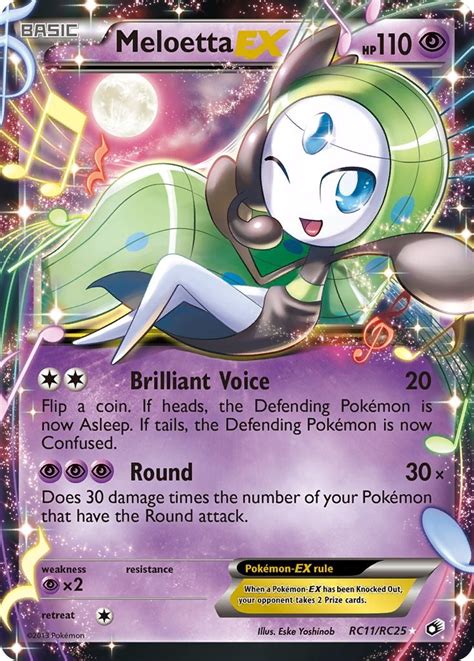 Meloetta Ex Legendary Treasures Radiant Collection Pokemon