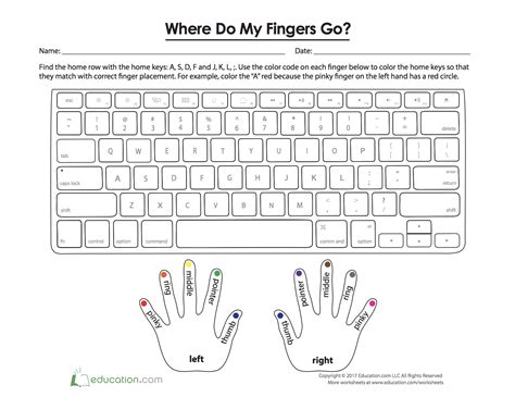 Printable Typing Practice Sheets