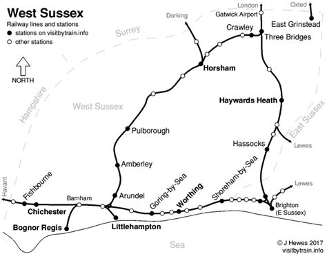 Sussex Railway Map