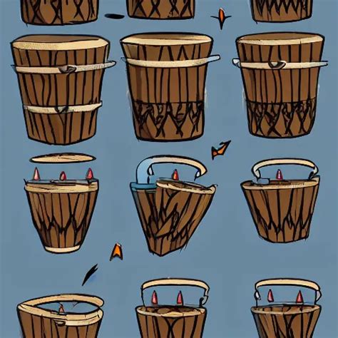 Concept Art For A Series Of Bongo Drums That Get Stable Diffusion