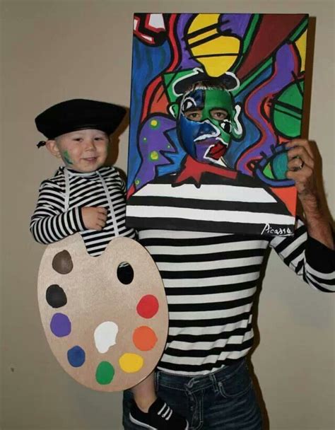 Pablo Picasso And His Self Portrait Masterpiece My Son And Husbands Costume This Year Art