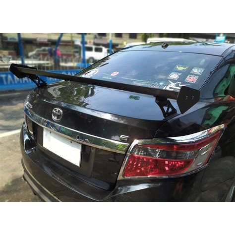 Toyota Vios 2016 To 2018 Spoiler Aluminum Single Blade Spoiler For