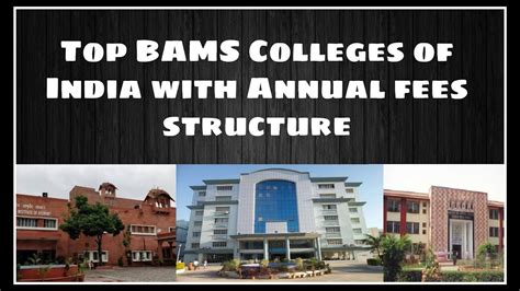 Top 15 Government BAMS Colleges In India With Fees Structure Best