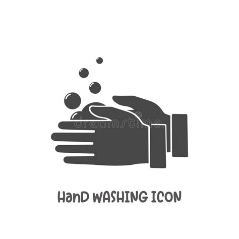 Hand Wash Icon Simple Flat Style Vector Illustration Stock Vector