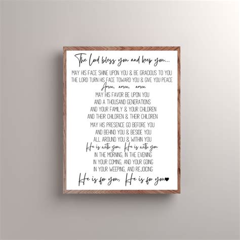 The Blessing Lyrics Elevation Worship Christian Lyrics Etsy