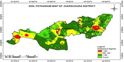 GPS and GIS-based available potassium map of Jharsuguda district ...