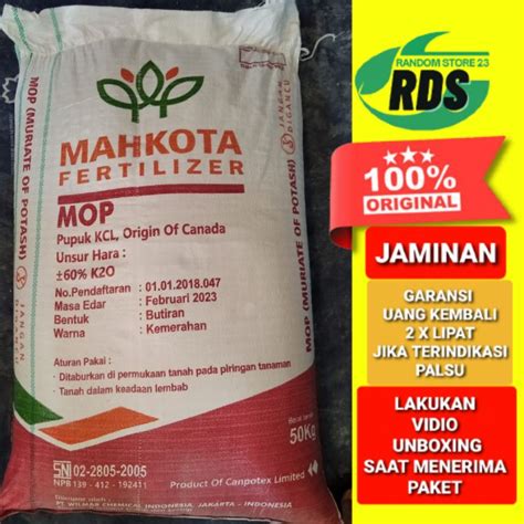 5 KG PUPUK KCL MAHKOTA ORIGIN OF CANADA REPACKING Lazada Indonesia