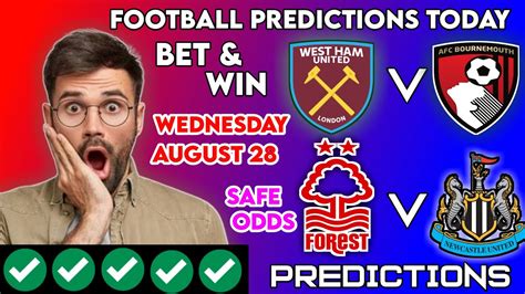 Football Predictions Today 28082024soccer Predictions Betting Tips