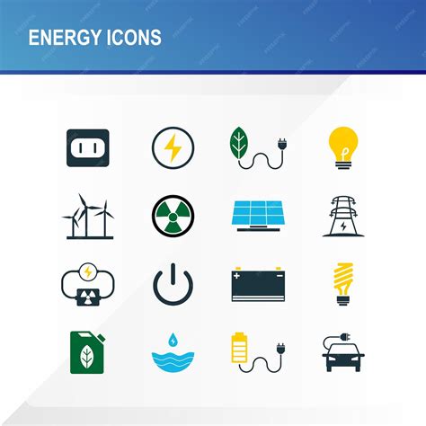 Premium Vector Energy Icon Set Vector