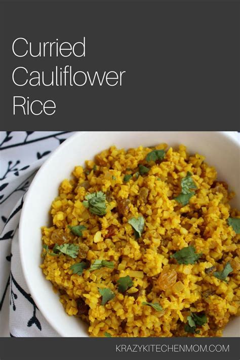 Curried Cauliflower Rice Recipe Healthy Recipes Recipes Indian Food Recipes