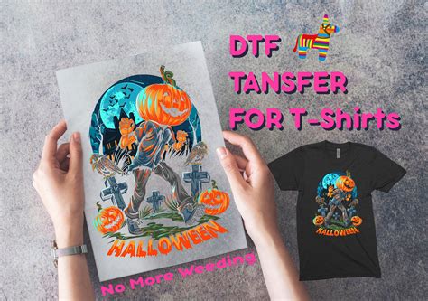 Dtf Transfer Halloween Dtf Transfer Ready To Press Heat Etsy