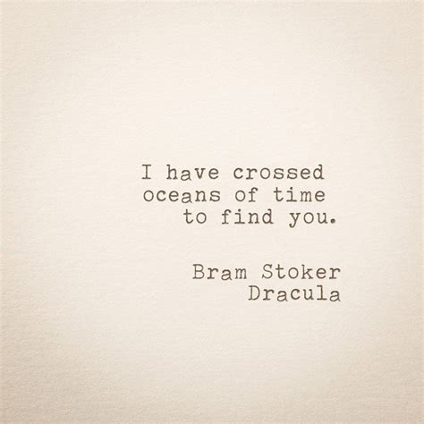 Bram Stoker Dracula Typewriter Quote Hand Typed On 1970s Typewriter