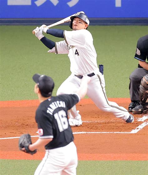 【オリックス】森友哉「完璧でした！」特大先制2ラン右翼席へ 日本シリーズ進出なら自身初 2023年10月21日掲載 ライブドアニュース