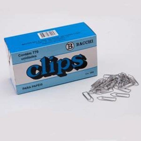 Clips Galvanizado nº 1 0 770 unidades Bacchi na COMPUTEC