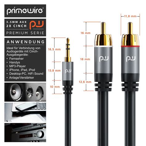 Primewire Rca Audio K Bel Na Mm Jack Kaufland Sk