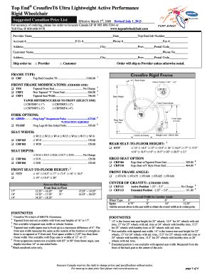 Fillable Online Crossfire T6 Ultra Invacare Fax Email Print