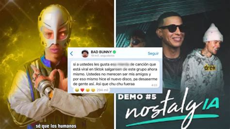 Canci N Bad Bunny Ia Nostalgia Por Flowgpt Se Vuelve Viral Y Enoja