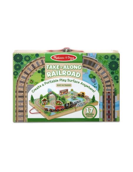 Juego maletín de madera tren Melissa Doug