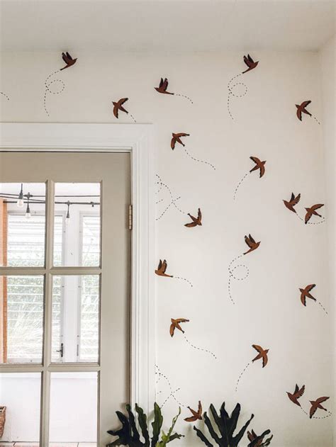 Bird Wallpaper Living Room Makeover in 2024 | Wallpaper living room ...