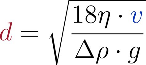 Calculating Mean Particle Size Using Sedimentation Rate DataPhysics